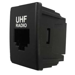 Holden/Isuzu Uhf Radio Socket 2012-2016; Hole Size 28.2X17.3 33.3X22.7Mm Blue Led