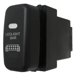 Mitsubishi Light Bar Switch 22.7X16.4Mm Hole Size Various 2002-2015 Blue Led