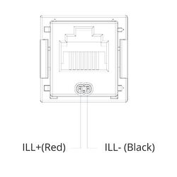 Mitsubishi Uhf Radio Socket 2009-2015; Hole Size 22.7 X 16 Pajero 2002-2015 Blue Led