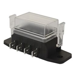 4 Way Mini And Ats Fuse Block With Weatherproof Clear Cover ** Can Use Lv5444 **