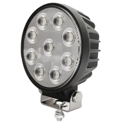 36W Led Round Work Lamp 36 X 1W Flood Beam 9-36V With 0.4M Lead Wire