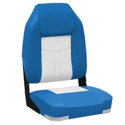 High Back Deluxe Seat Blue / White