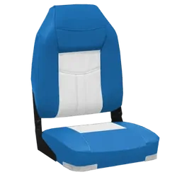High Back Deluxe Seat Blue / White