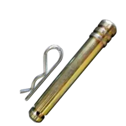 Clevis Hitch Pin 22mm With Clip, Zinc, Useable Length 100mm