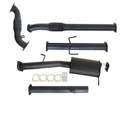 Mitsubishi Triton ML 2.5L 4D56 06 - 09 3" Turbo Back Carbon Offroad Exhaust With Cat And Muffler