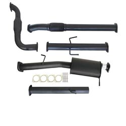 Mitsubishi Triton MN 2.5L 4D56 Hp 7/2009 - 1/2015 3" Turbo Back Carbon Offroad Exhaust With Cat And Muffler