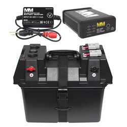 Mean Mother Portable 12V Battery Box/Bluetooth Battery Monitor/DC-DC Charger Bundle