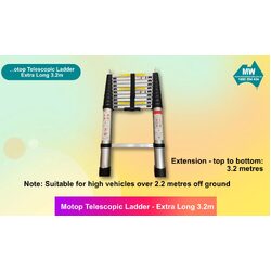Motop Telescopic Ladder -Extra Long 3.2M