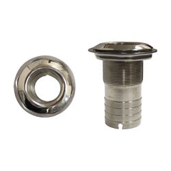 Marine-Town Mega Flow Stainless Steel Skin Fitting 19mm-50mm Hose Tail