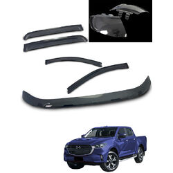 Sunland-Protection Bonnet Protector, Weathershields And Headlight Protects To Suit Mazda Bt50 Tf 08/20- On Tinted