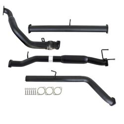 Mazda BT-50 Un 2.5L & 3.0L 07 - 11 Manual 3" Turbo Back Carbon Offroad Exhaust With Hotdog Only