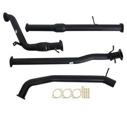 Mazda BT-50 Up, Ur 3.2L 2011 - 9/2016 3" Turbo Back Carbon Offroad Exhaust With Cat No Muffler