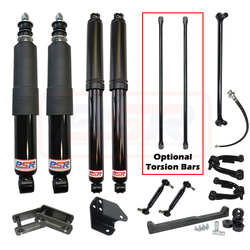 PSR TTG Shock Absorber Nissan Navara D22 PSR TTG 2" Lift Kit LONG TRAVEL DELUXE