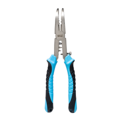 Nomad Design Stainless Pliers - Blue/Black - 10" Big Game Bent