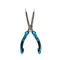 Nomad Design Stainless Pliers - Blue/Black - 8" Bent Nose