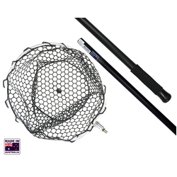 Hookem Net With Offset Head - Rubberized - 1Mtr Handle - Ideal For Estuary & Squid