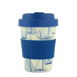 NautiGo Bamboo Travel Mug - 300ml - 'Sail Away'