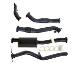 Nissan Navara D22 2.5L Yd25 07 - 15 3" Turbo Back Carbon Offroad Exhaust System With Cat & Muffler