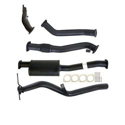 Nissan Navara D22 2.5L Yd25 07 - 15 3" Turbo Back Carbon Offroad Exhaust System With Muffler No Cat