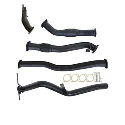 Nissan Navara D22 2.5L Yd25 07 - 15 3" Turbo Back Carbon Offroad Exhaust System With Cat No Muffler