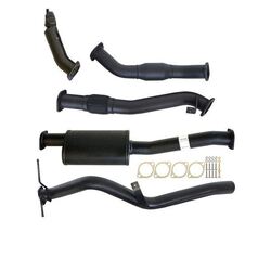 Nissan Navara D22 3.0L Zd30-T 01 - 06 3" Turbo Back Carbon Offroad Exhaust System With Cat And Muffler