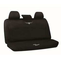 RM Williams Neoprene Seat Covers Black Rear Multi-Zip