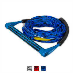 O'Brien 4 Section Poly-E Wakeboard Rope & Handle Combo - Blue