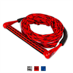 O'Brien 4 Section Poly-E Wakeboard Rope & Handle Combo - Red