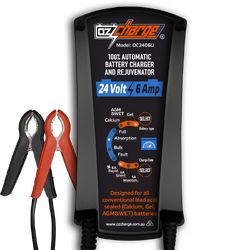Ozcharge 24V 6 Amp Battery Charger & Maintainer
