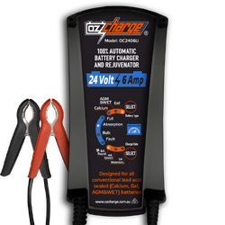 Ozcharge 24V 6 Amp Battery Charger & Maintainer