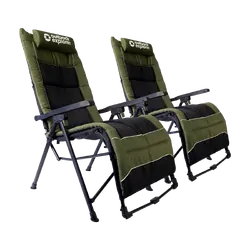 Outback Explorer Everstay Folding Recliner Chair - Twin Pack