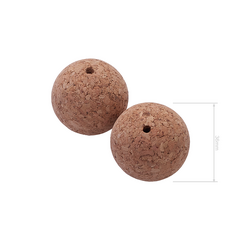 Hookem Outrigger Cork Ball Stopper - 36mm - Pair