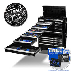 Kincrome CONTOUR Workshop Tool Kit 470 Piece 17 Drawer (42") Black