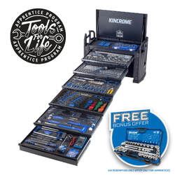 Kincrome Off-Road Field Service Tool Kit 452 Piece 6 Drawer 39" Black