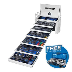 Kincrome Off-Road Field Service Tool Kit 452 Piece 6 Drawer 39" White