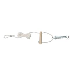 Oztrail 6mm Single Guy Rope With Wooden Runner & Spring