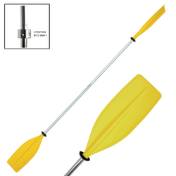 ECONOMY ADULT KAYAK PADDLE 2 PCE YELLOW 