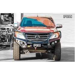 Elite Post Bar to Suit Mazda BT50 2011 With Black Recovery Points and Black Under Body Protection