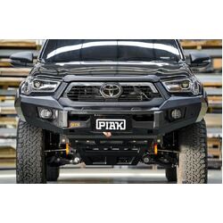 Piak Elite No Loop To Suit Hilux 2020 Onwards With Orange Recovery points and Black Underbody Protection