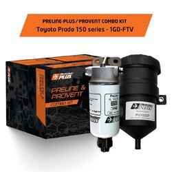 PreLine-Plus Pre-Filter + ProVent Combo Kit For Toyota Prado 150/155 Series 2.8L 15-21