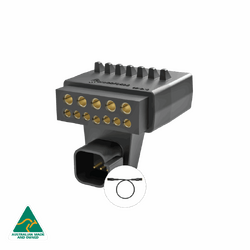 Elecbrakes Plug & Play Adaptor - Flat 12pin Car Plug to Flat 12pin Trailer Socket