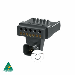 Elecbrakes Plug & Play Adaptor - Flat 7pin Car Plug to Flat 12pin Trailer Socket