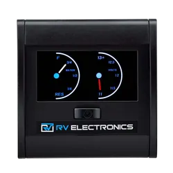 RV Electronics Programable LCD Single Tank + Voltmeter