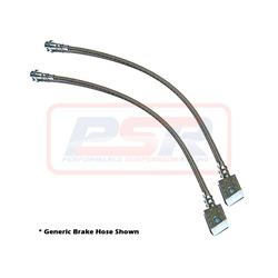 Performance Suspension Racing Mazda BT50 / PX Rear Braided Extended Brake Hoses - DUAL HOSE