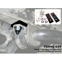 Performance Suspension Racing Front Sway Bar Relocation Bracket (76mm bolt spacing) to suit Toyota