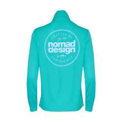 Nomad Design Collared Fishing Jersey Womens Classic Squid - Sea Green