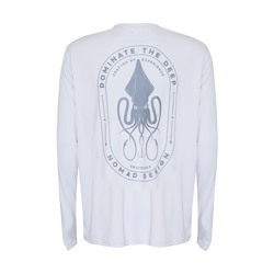 Nomad Design Tech Fishing Shirt Squidtrex Domination - Steel