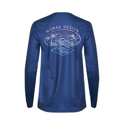 Nomad Design Tech Shirt Womens Catch & Release - Navy