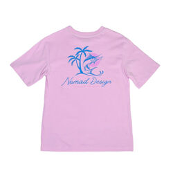 Nomad Design T-Shirt Womens Marlin Sunset - Lilac