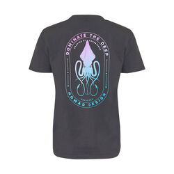 Nomad Design T-Shirt Womens Squidtrex Domination - Charcoal Black